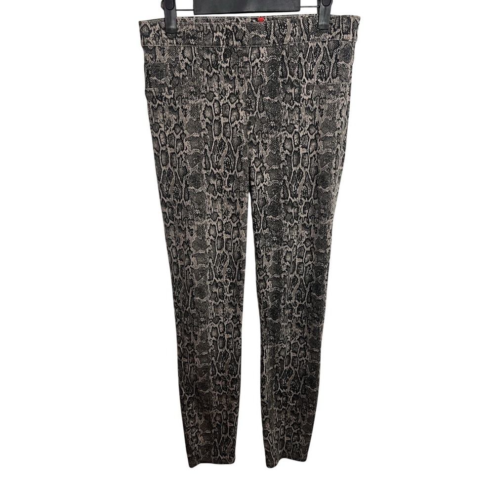 Spanx Women's Medium Jean-ish Ankle Snakeskin Leggings Pants Denim Pull On